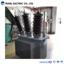 35 Kv and 50 kVA Oil-Immersed Transformer with Corrugation Tank